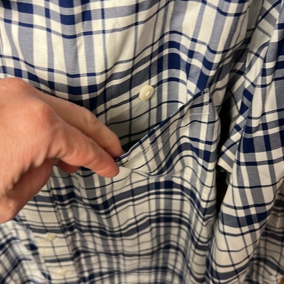 ORVIS Classic Fit Mens Button Shirt Blue Plaid 26 PTP XL Event wedding office - Picture 10 of 10